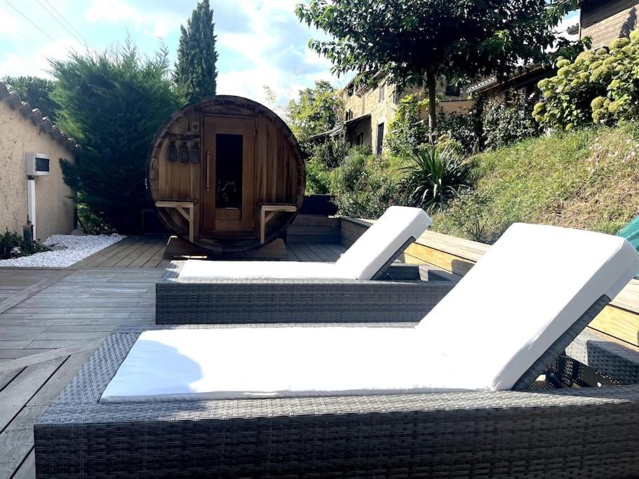 Gite De Charme 5 Etoiles Pour Couple Avec Sauna Et Jacuzzi Exterieurs Privatifs Peaugres Εξωτερικό φωτογραφία
